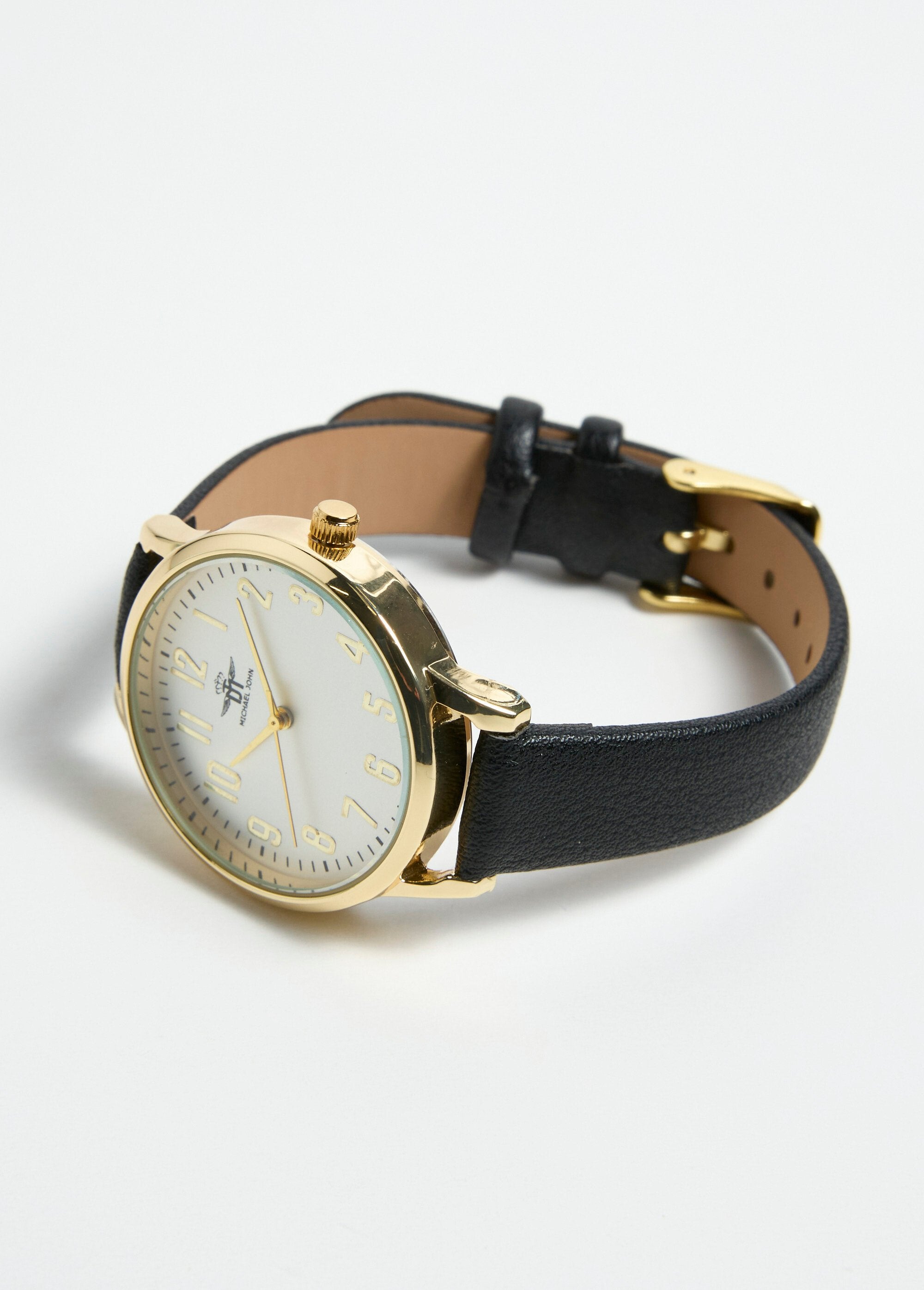 Reloj_redondo_de_acero_inoxidable_con_correa_de_piel_sintética._Negro_DE1_slim