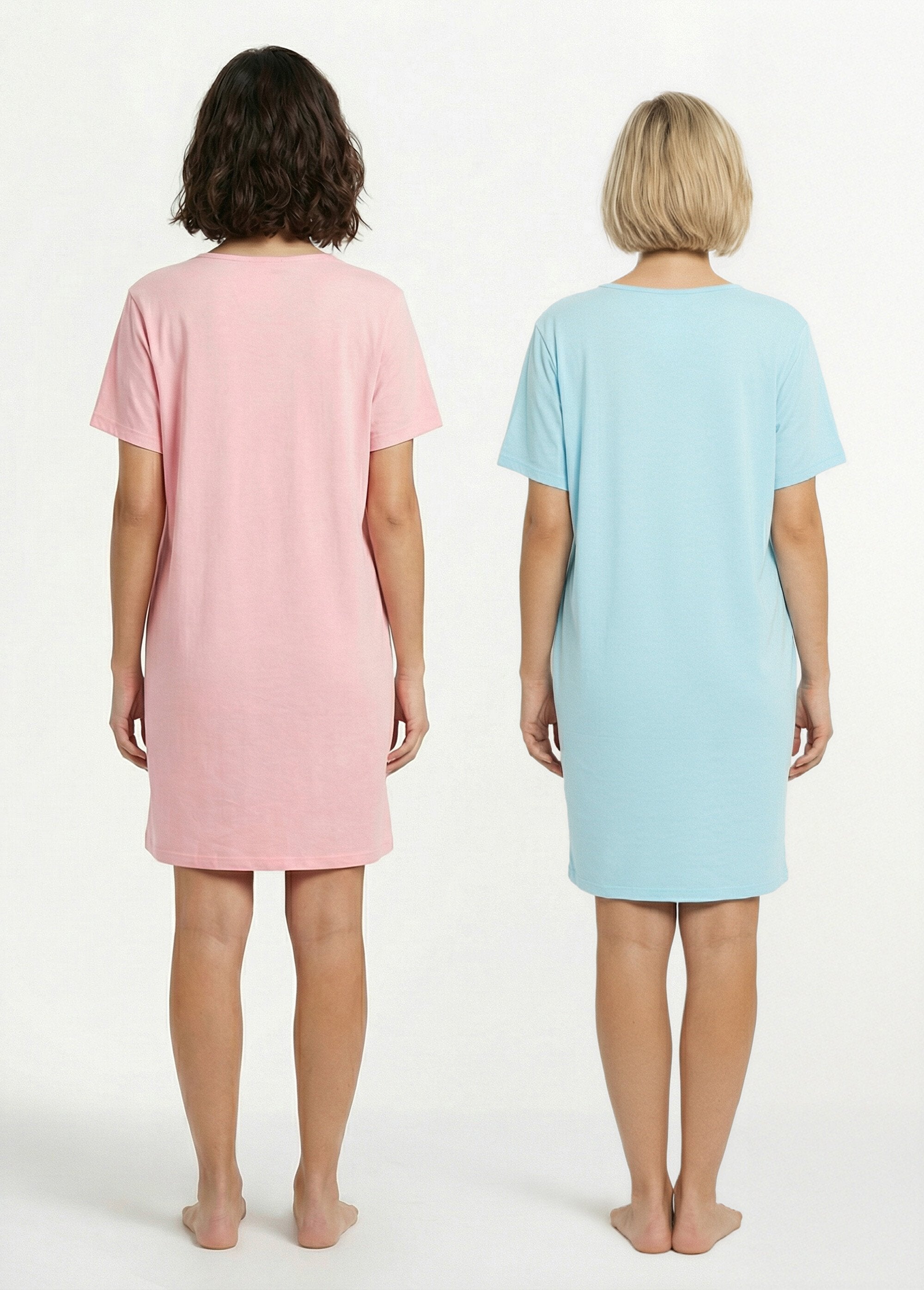 Camisón_corto_de_algodón_liso_-_lote_de_2_Lote_surtido2_DO1_slim