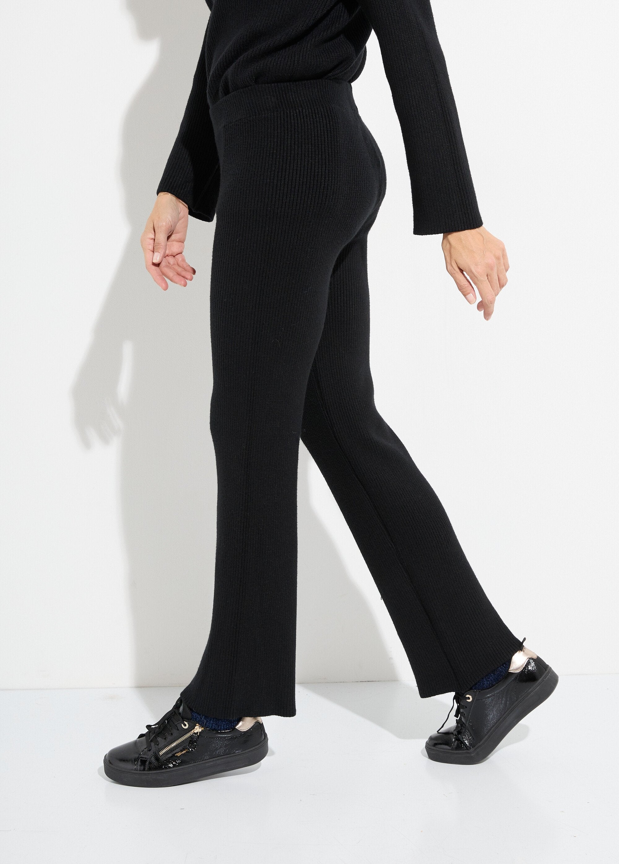 Pantalones_cómodos_de_punto_acanalado_Negro_GA1_slim