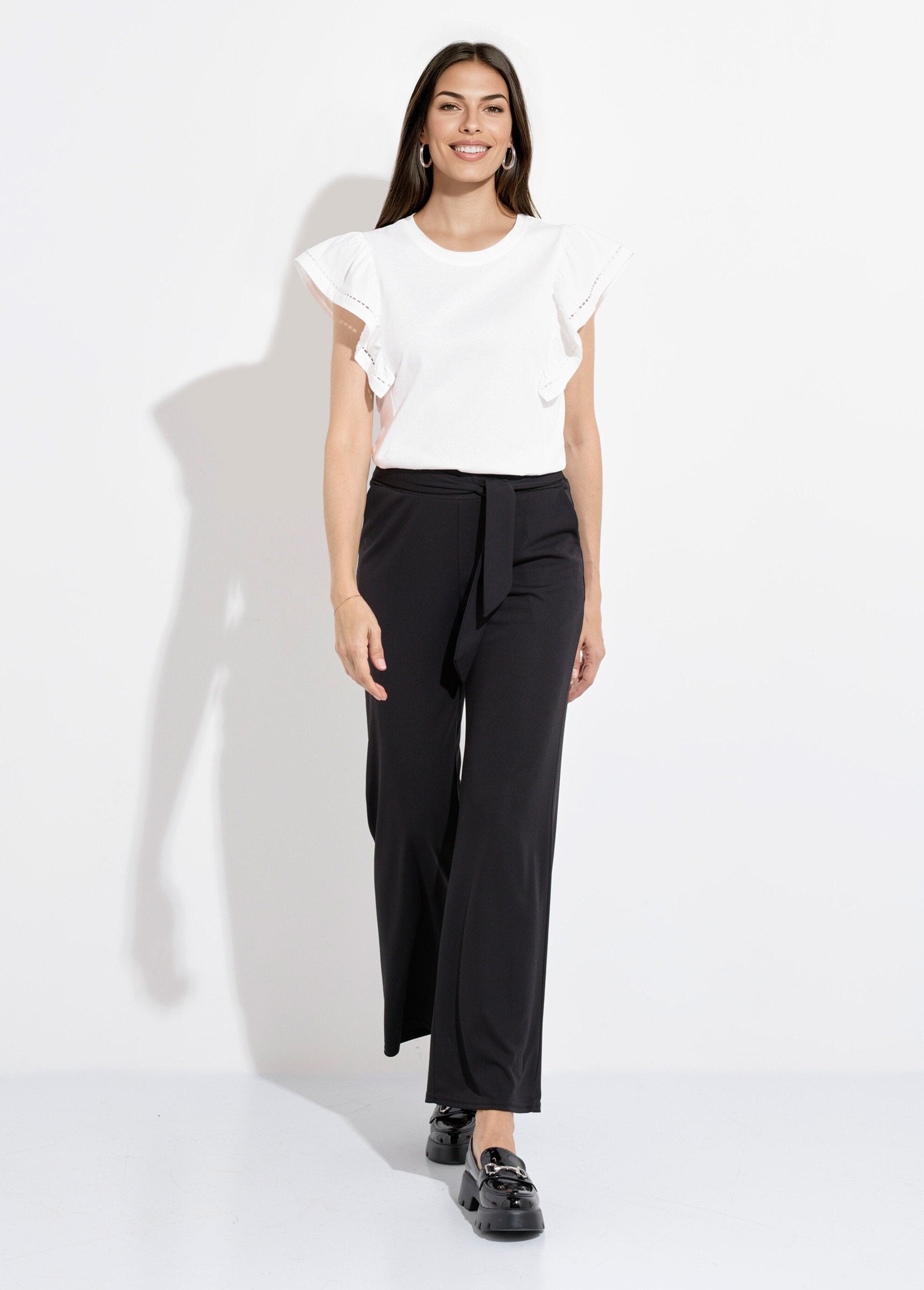 Pantalones_elásticos_fluidos_con_cinturón_Negro_SF1_slim