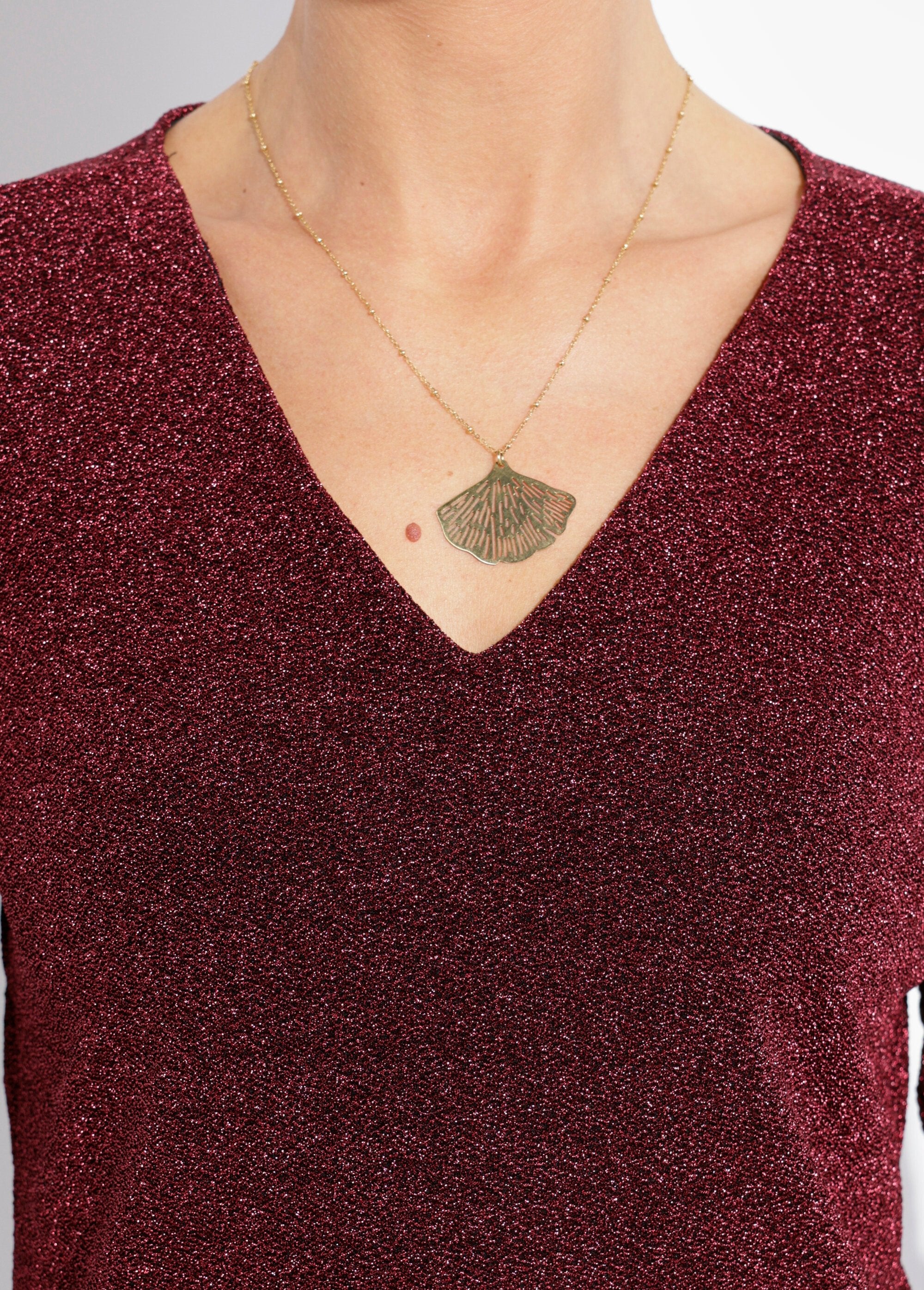 Túnica_elegante_de_punto_metalizado_con_escote_en_V_Burdeos_DE1_slim