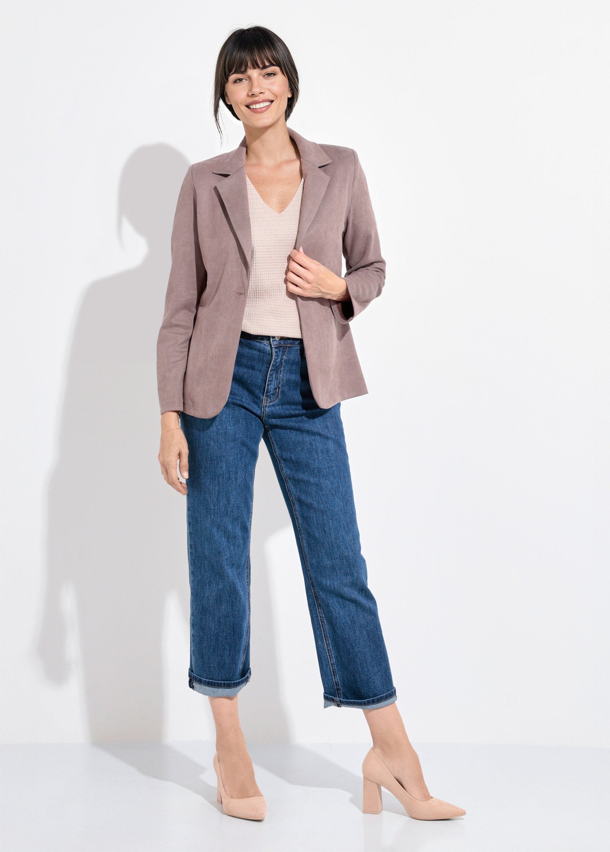 Chaqueta_de_cuello_sastre_de_sarga_suave_con_1_botón_Lunar_SF1_slim