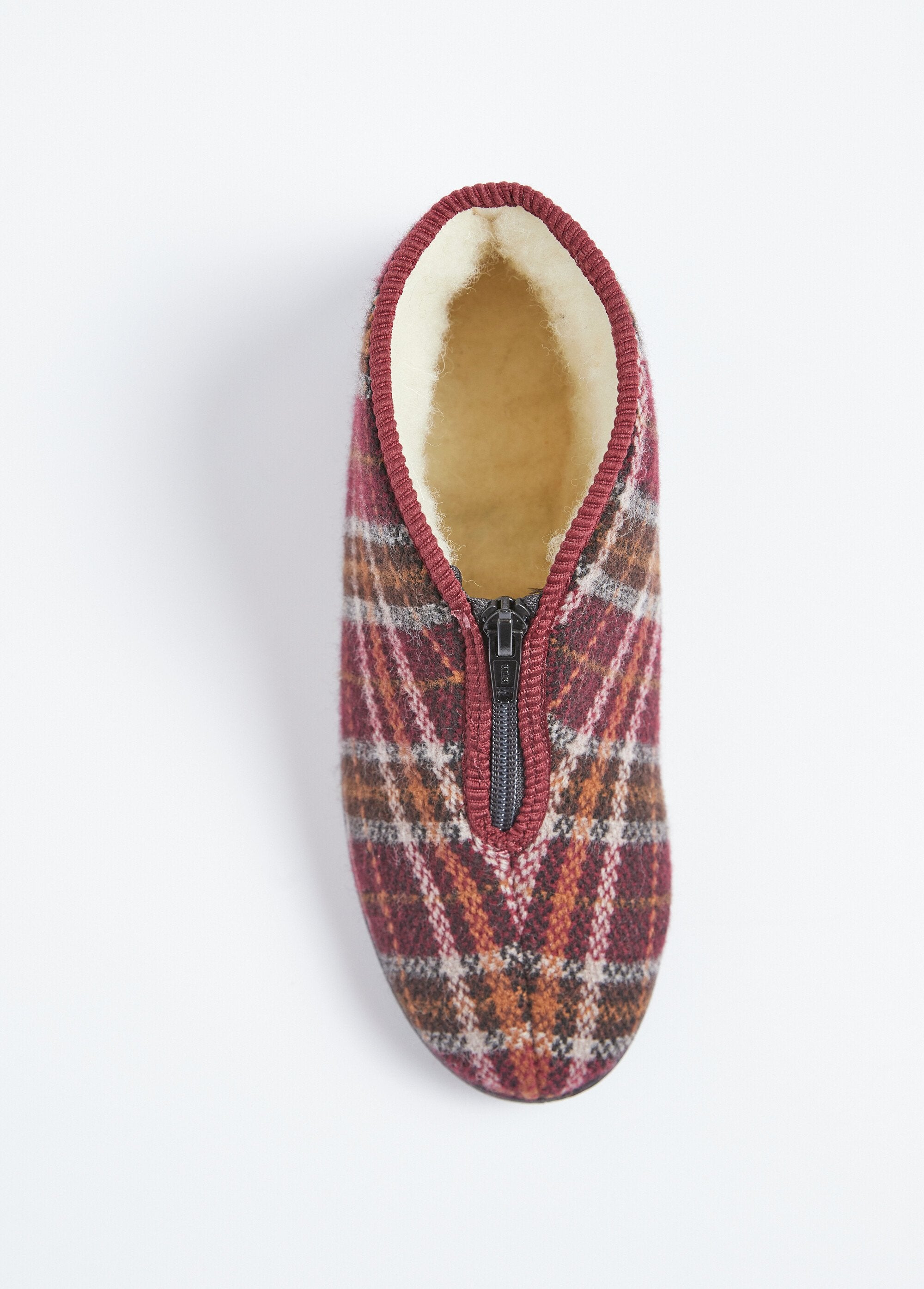 Zapatillas_altas_con_cremallera_y_ancho_confort_escocés_Burdeos_OV1_slim