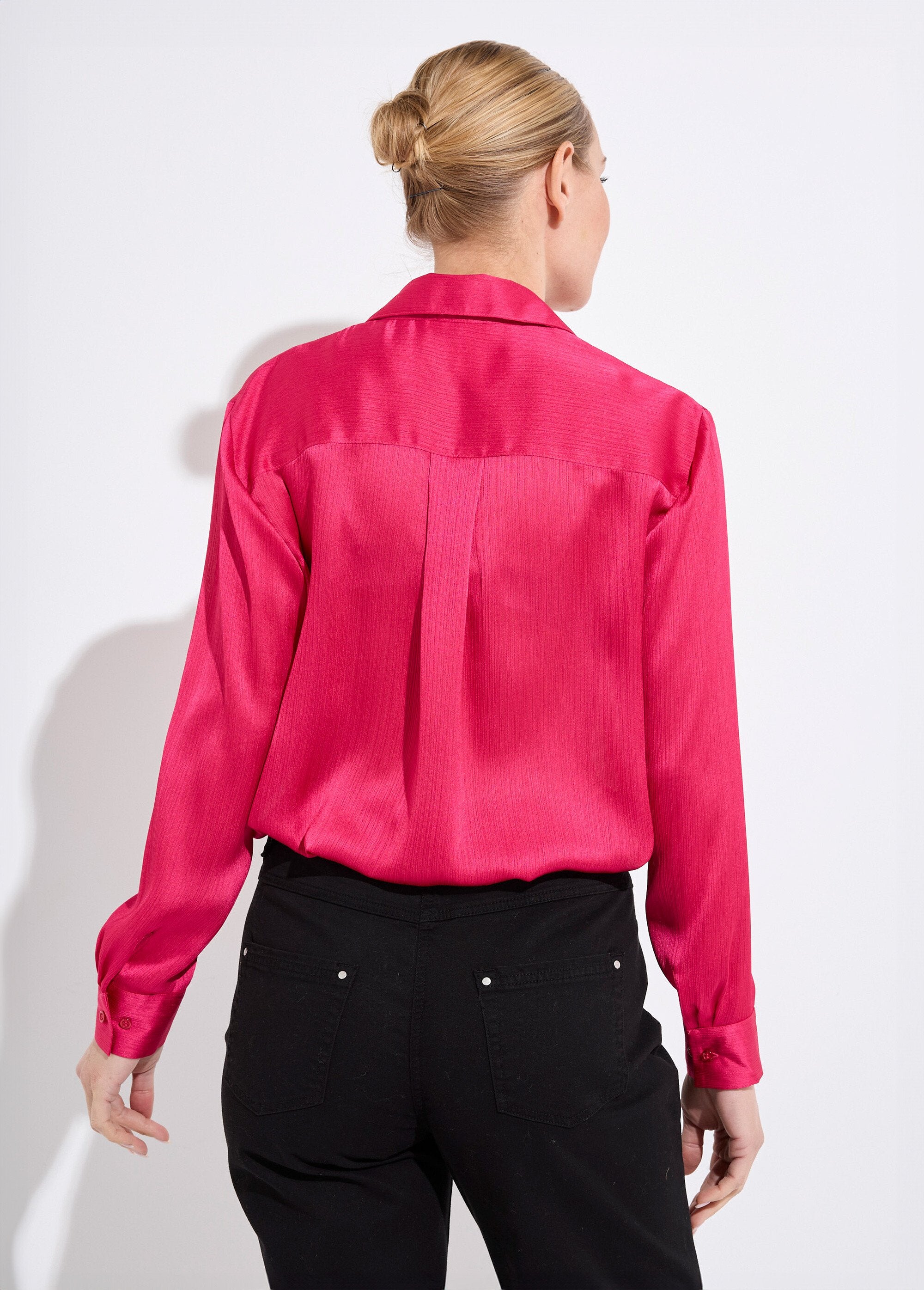 Chemisier_boutonné_satin_manches_longues_Fuchsia_DO1_slim