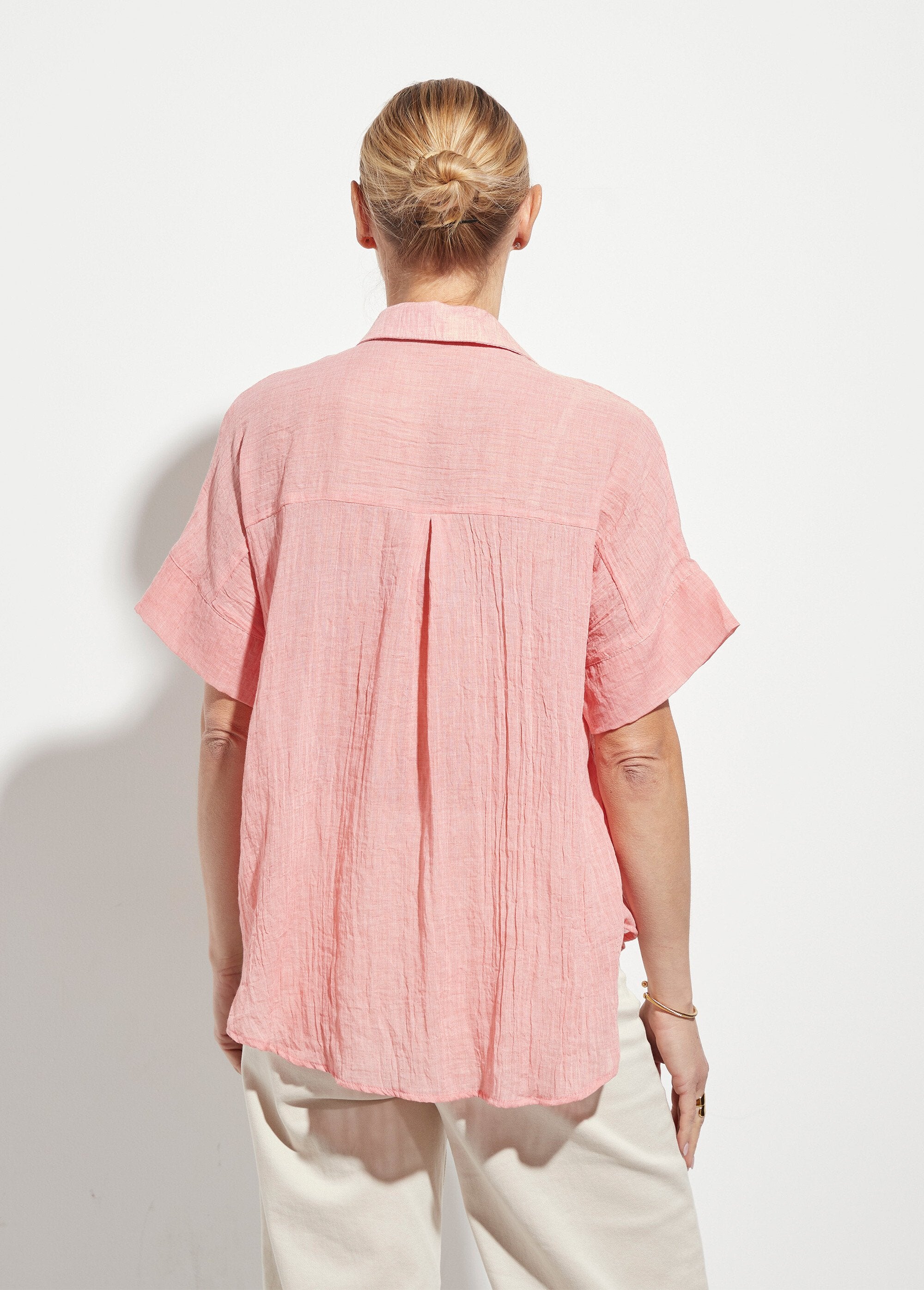 Blusa_de_voile_arrugada_de_manga_corta_Coral_DO1_slim