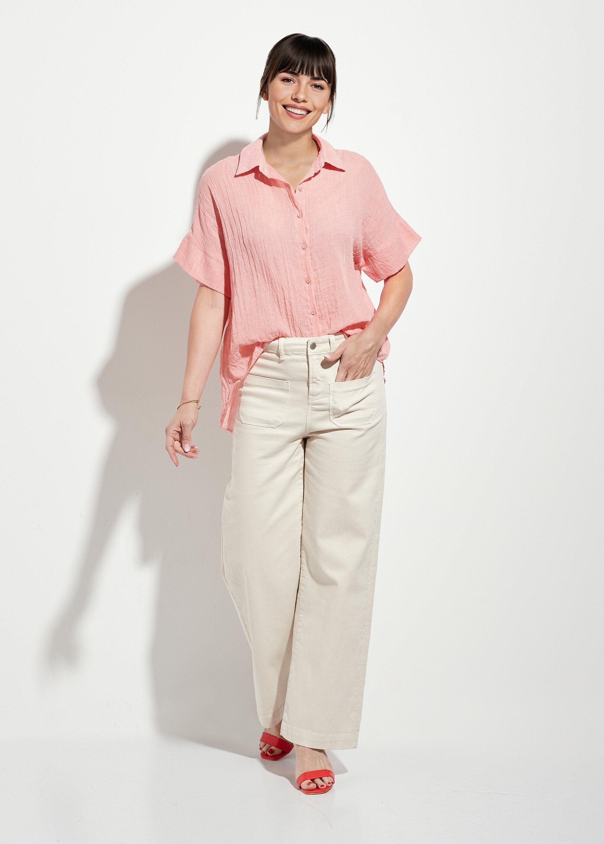 Blusa_de_voile_arrugada_de_manga_corta_Coral_SF1_slim