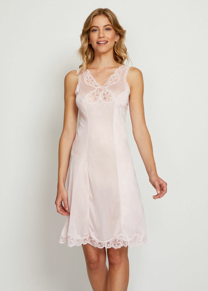 Vestido_lencero_de_malla_satinada_100_cm_Rosa_FA1_slim