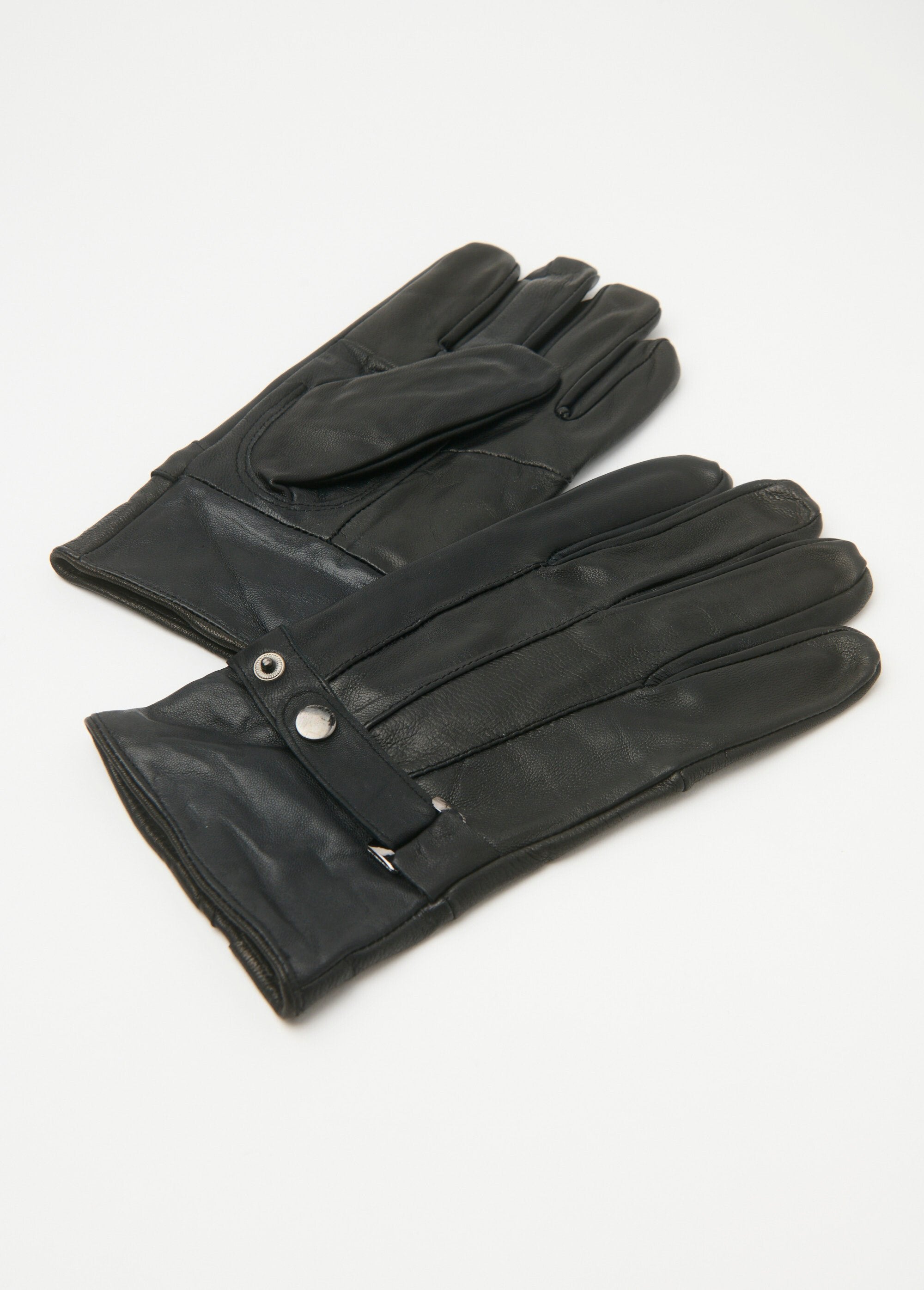 Guantes_de_piel_para_hombre_con_lengüeta_en_la_muñeca_Noir_AP1_slim