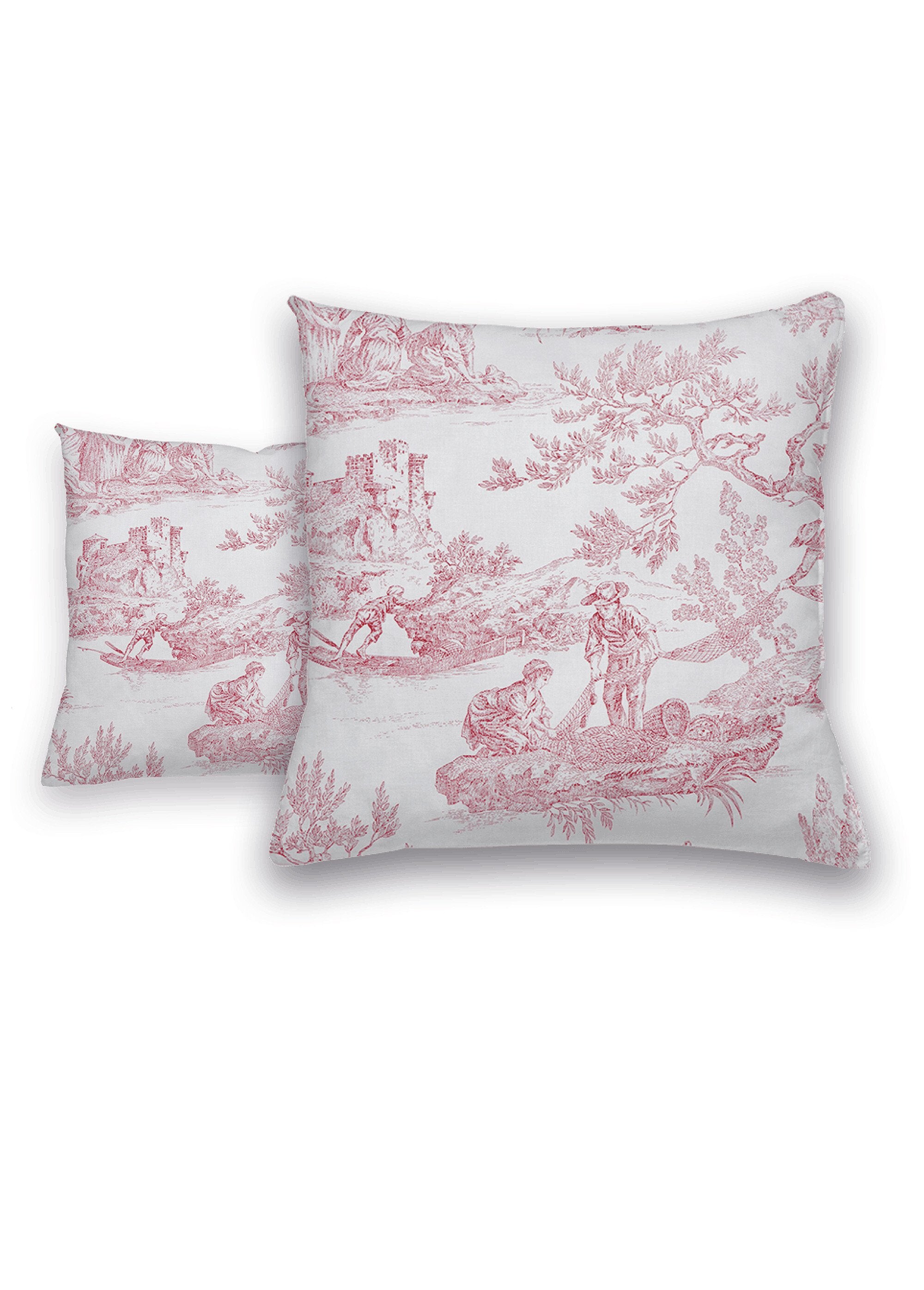 Funda_de_almohada_de_percal_Toile_de_Jouy_Bordeaux_et_blanc_FA1_slim