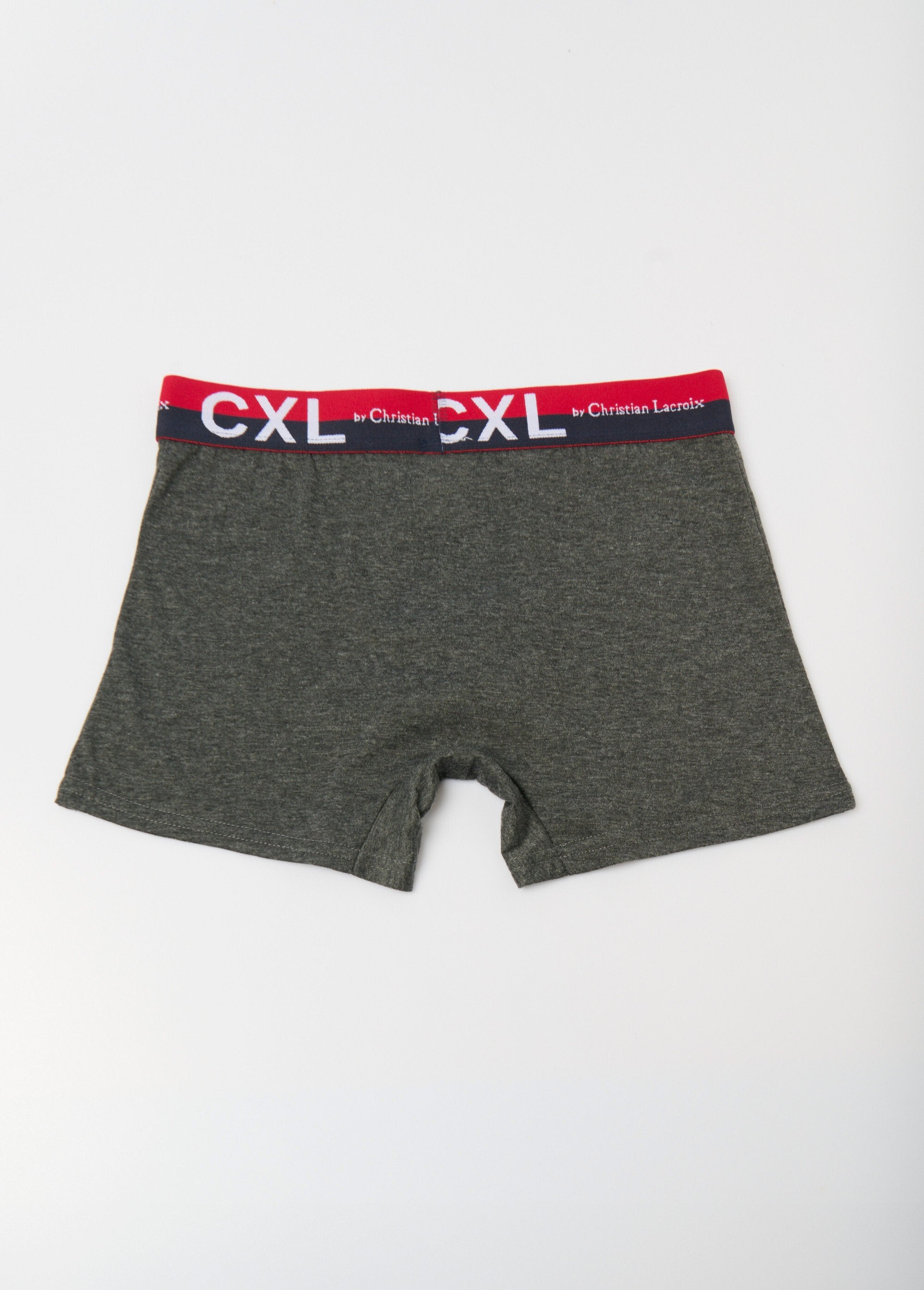 Pack_de_4_bóxers_lisos_con_cinturilla_con_logo_Gris_oscuro_DO1_slim