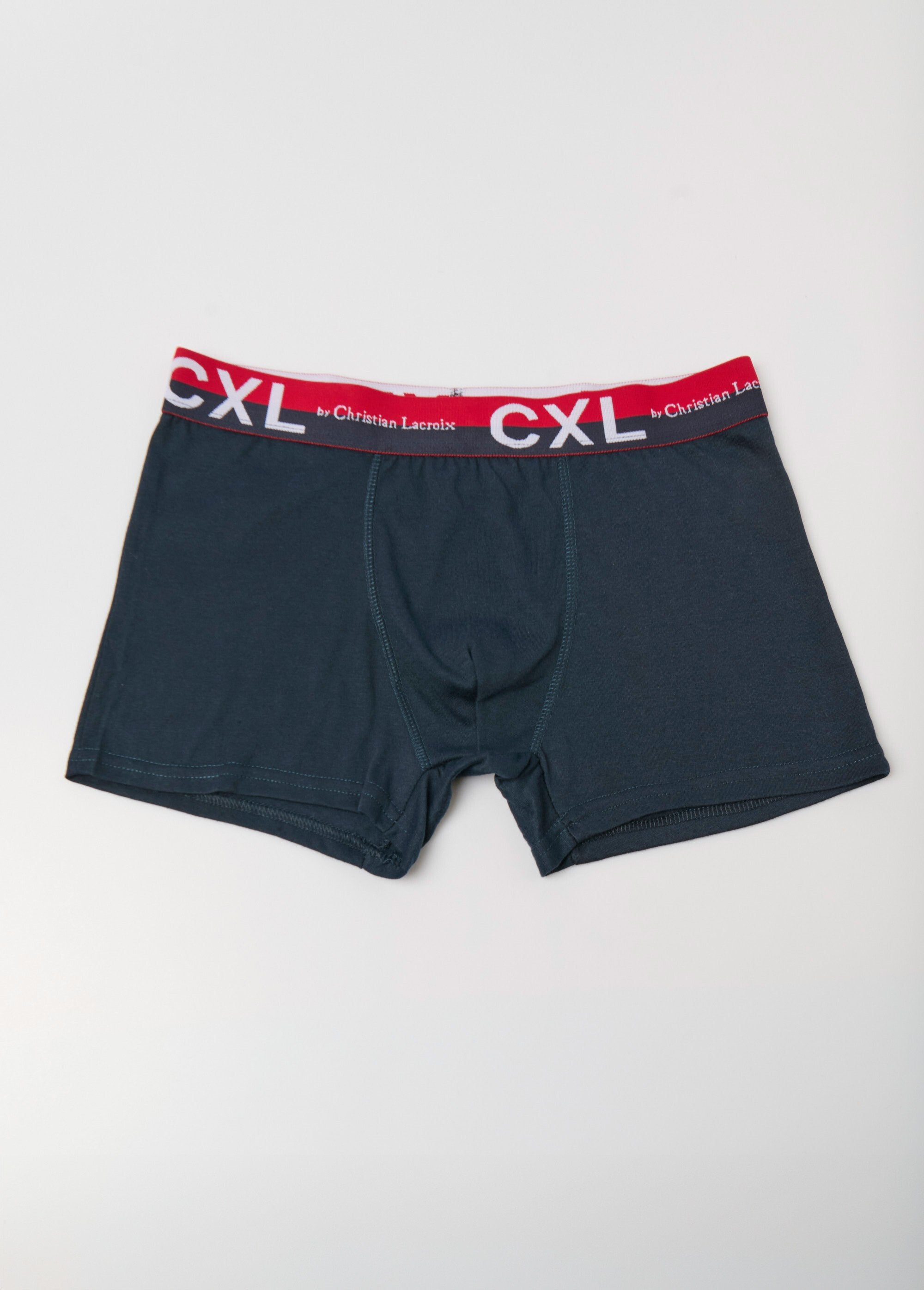 Pack_de_4_bóxers_lisos_con_cinturilla_con_logo_Azul_FA1_slim