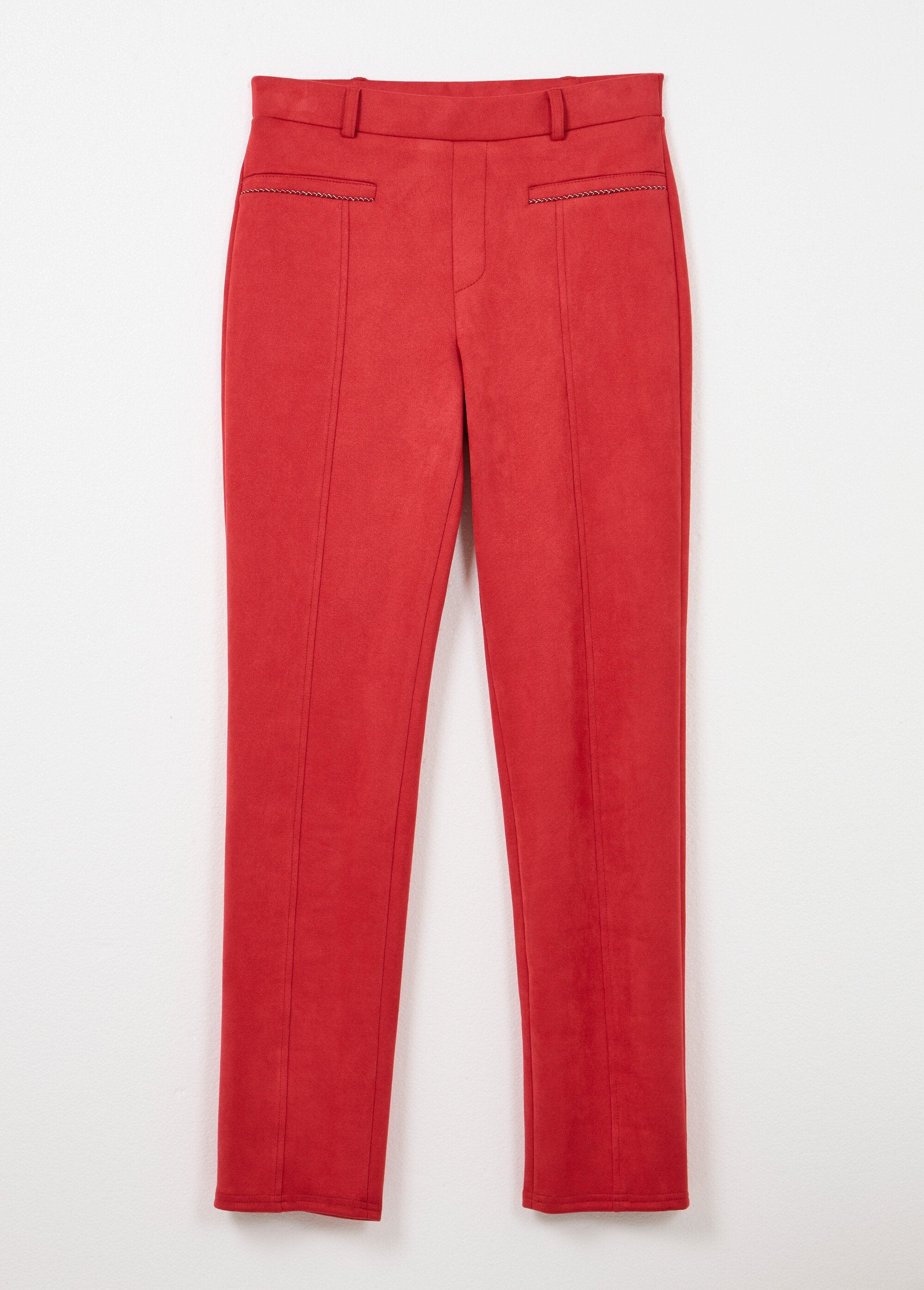 Pantalón_recto_de_ante_con_cinturilla_elástica_y_vientre_plano_Tomette_AP1_slim