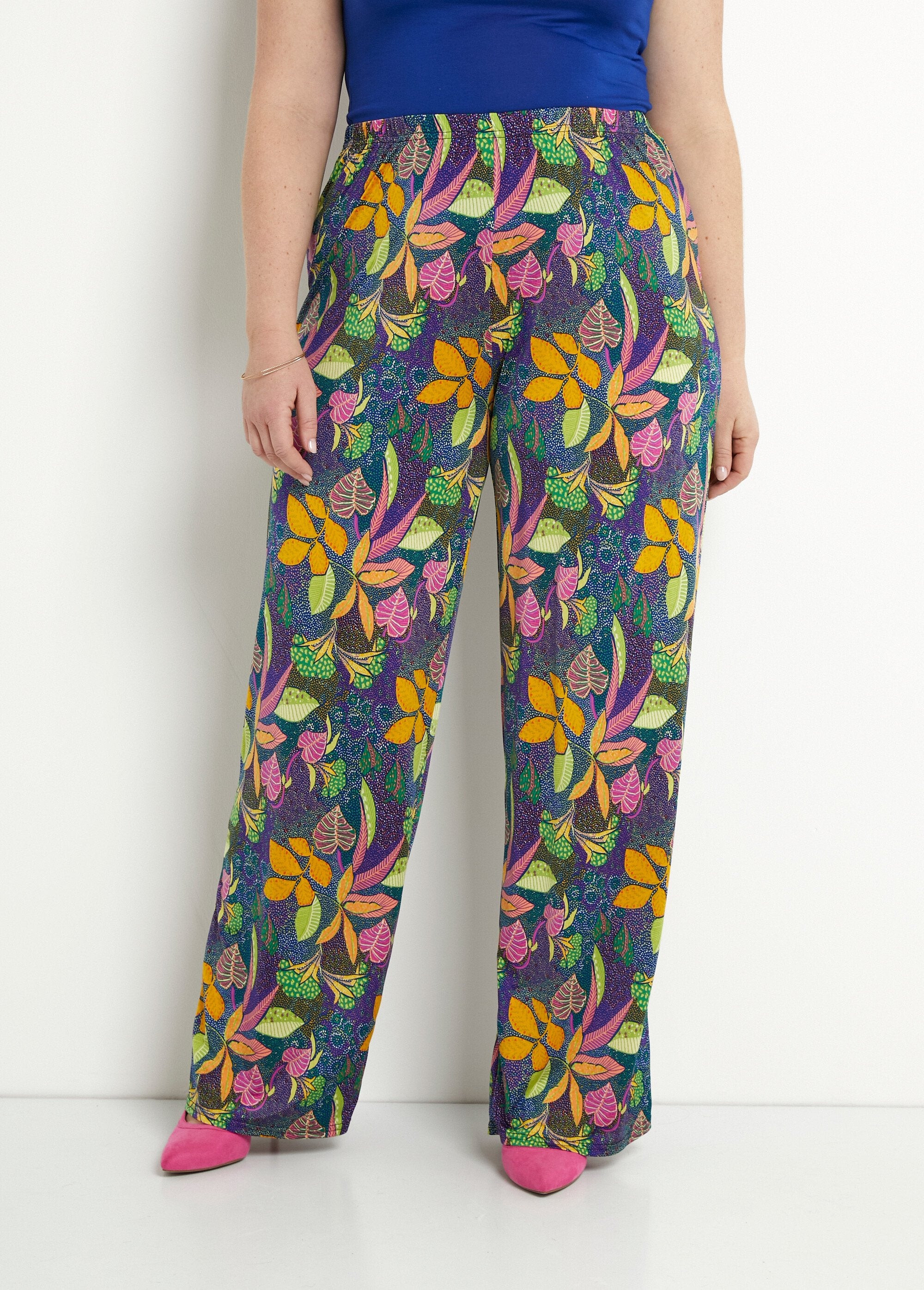 Pantalones_fluidos_de_malla_con_cintura_elástica_rosa_y_amarillo_FA1_curvy