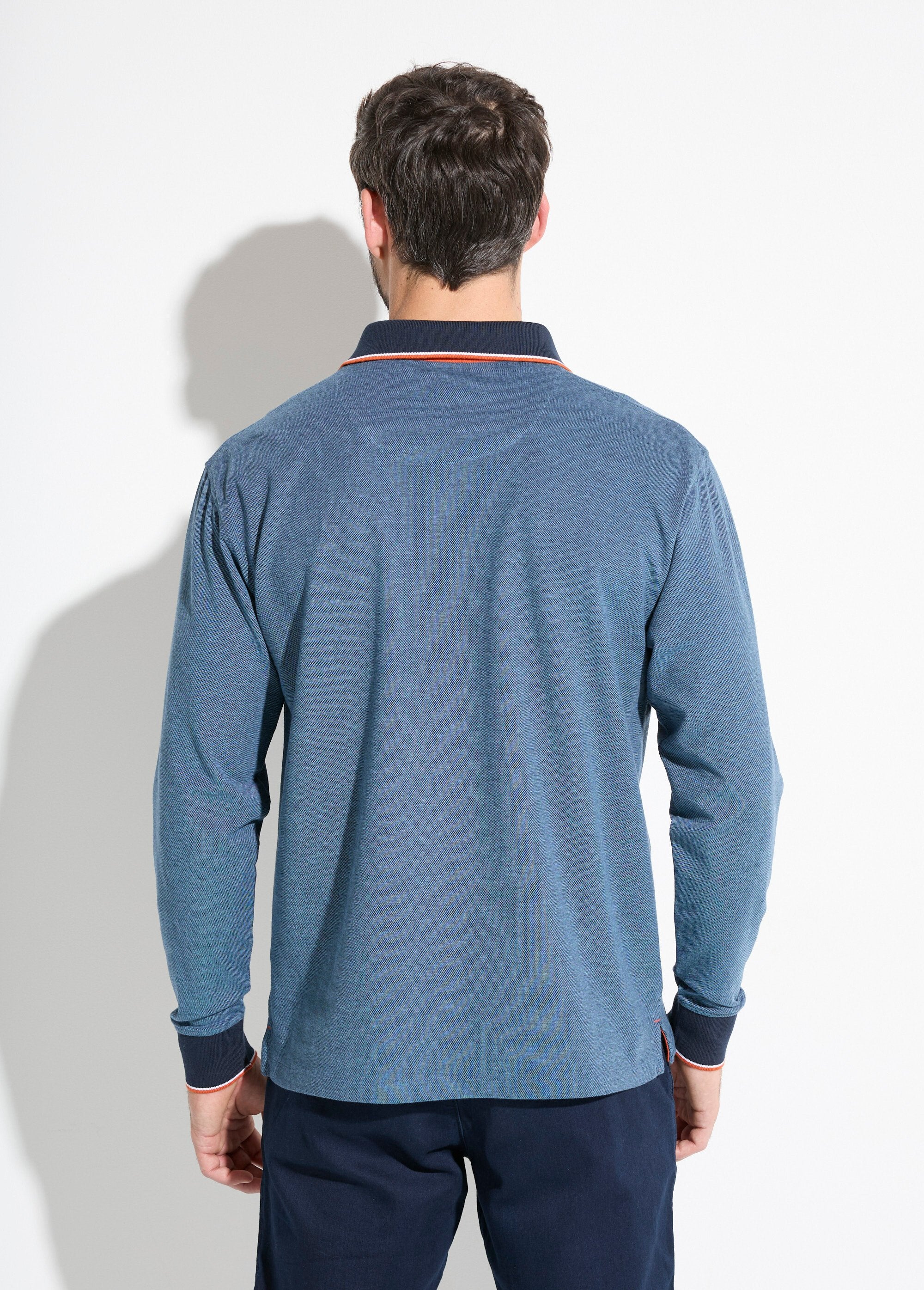 Polo_de_punto_piqué_de_algodón_de_manga_larga_Azul_DO1_slim