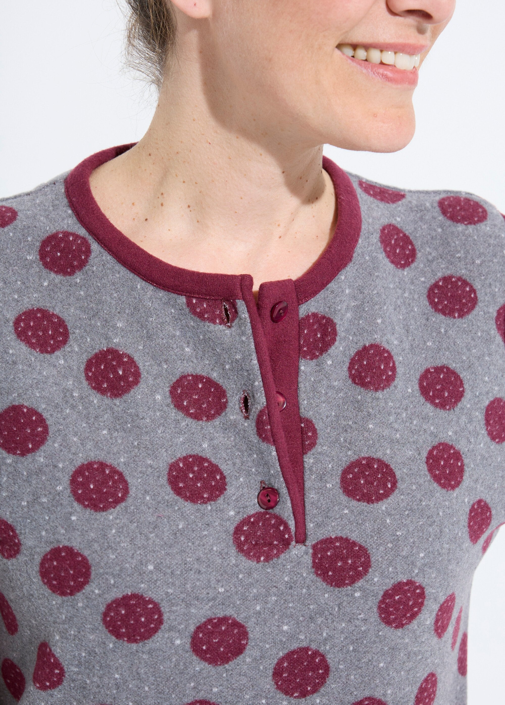 Pyjama_pantalon_maille_milano_imprimé_pois_Bordeaux_DE1_slim