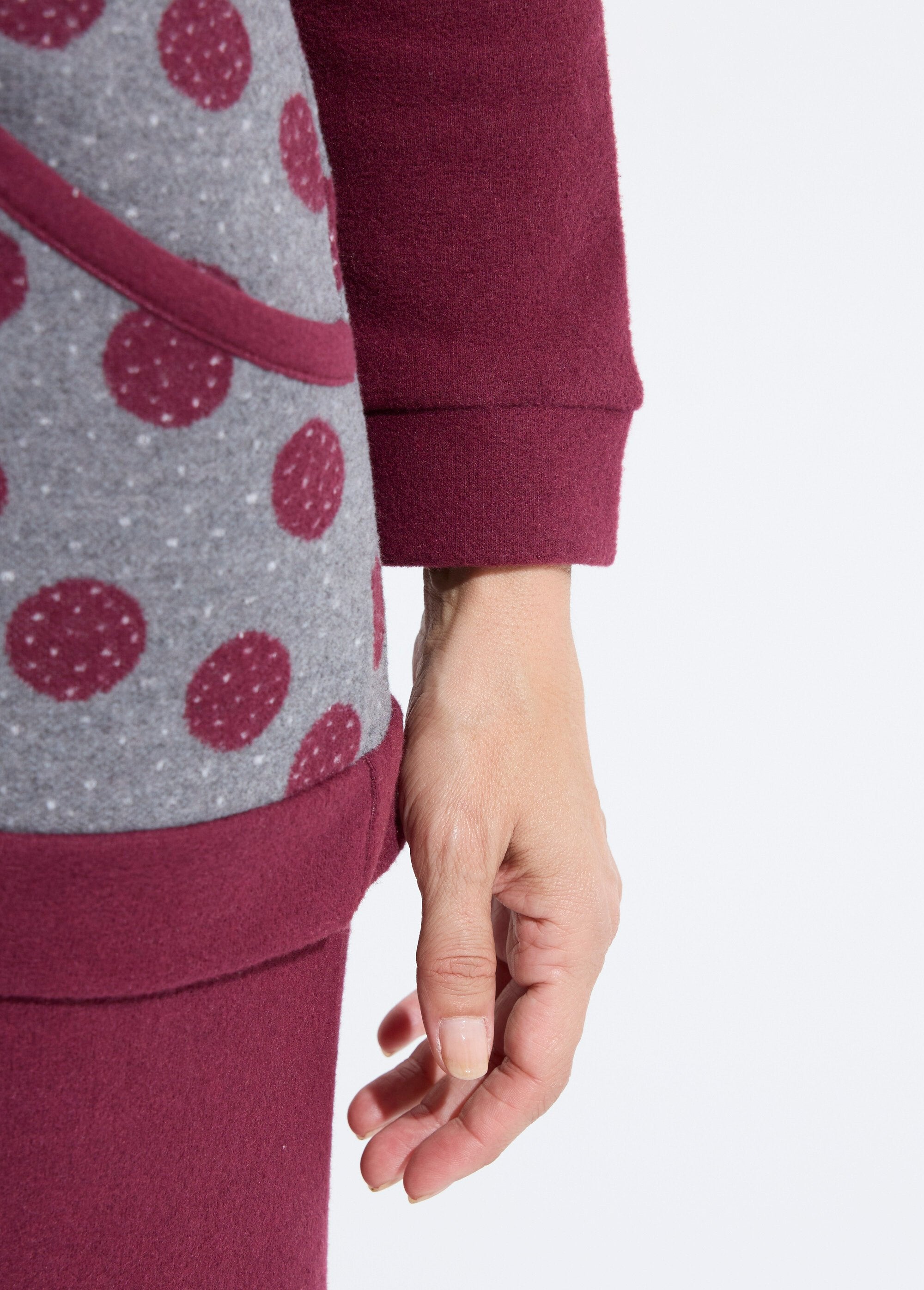 Pyjama_pantalon_maille_milano_imprimé_pois_Bordeaux_DE3_slim