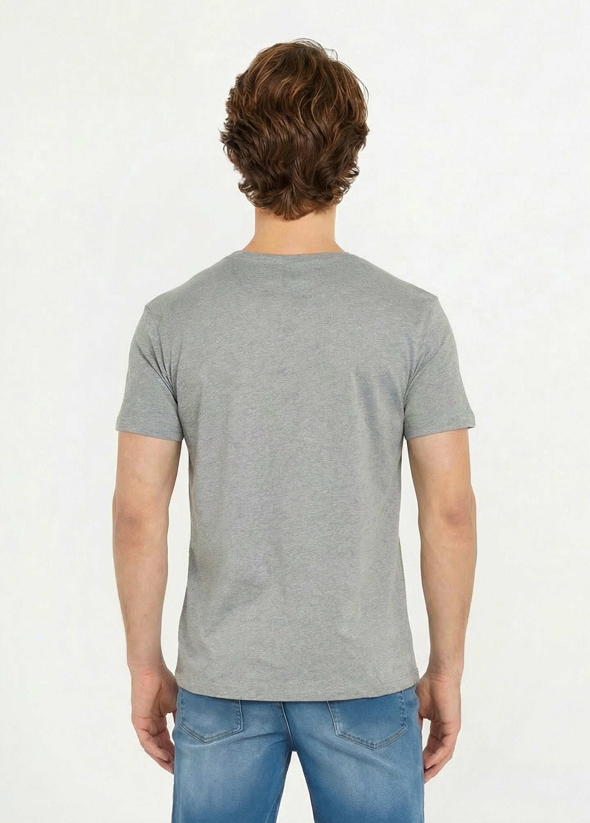 Camiseta_de_cuello_redondo_bordada_de_manga_corta_Gris_jaspeado_DO1_slim