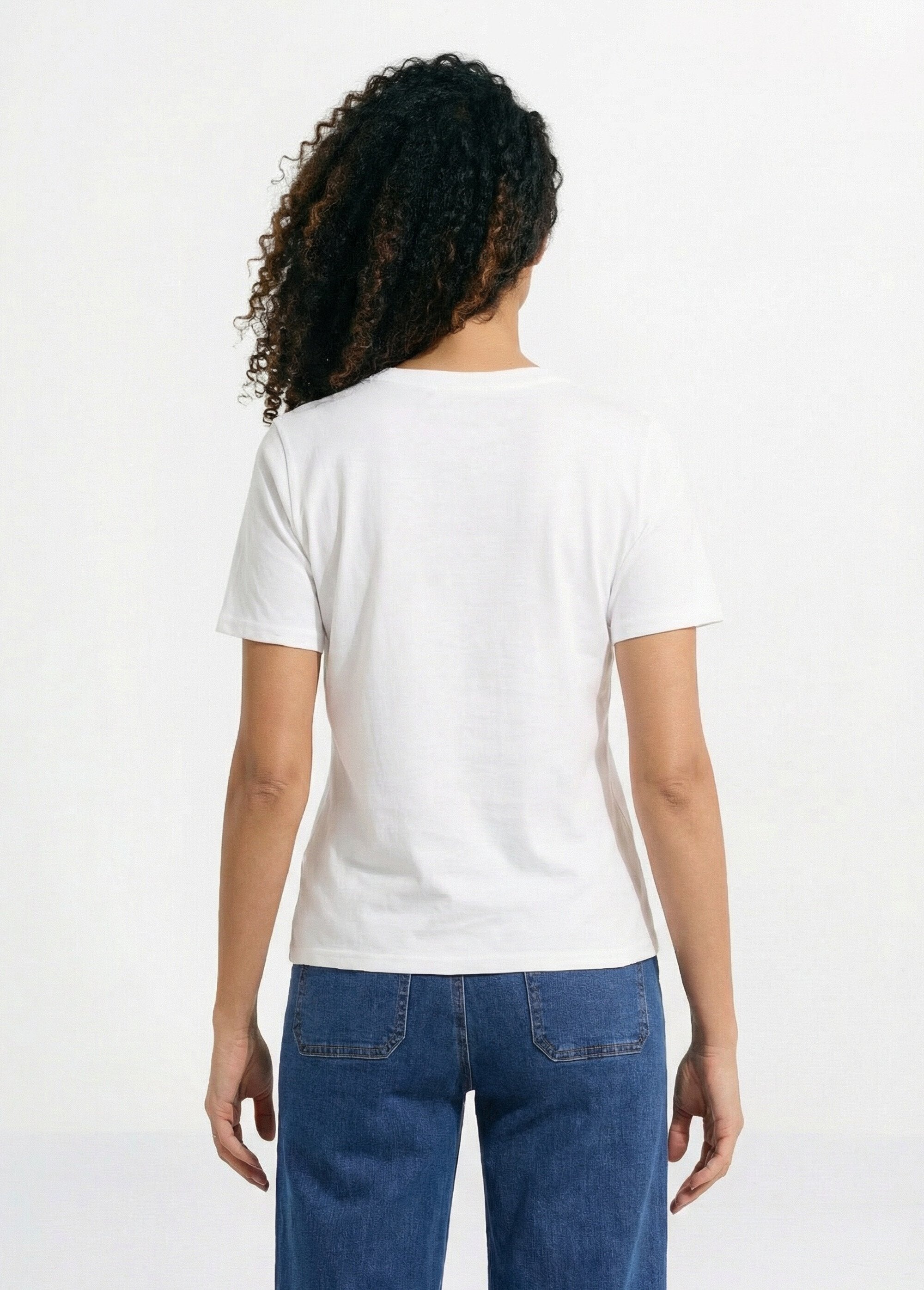 T-shirt_coton_inscription_Dolce_Vita_Blanc_DO1_slim
