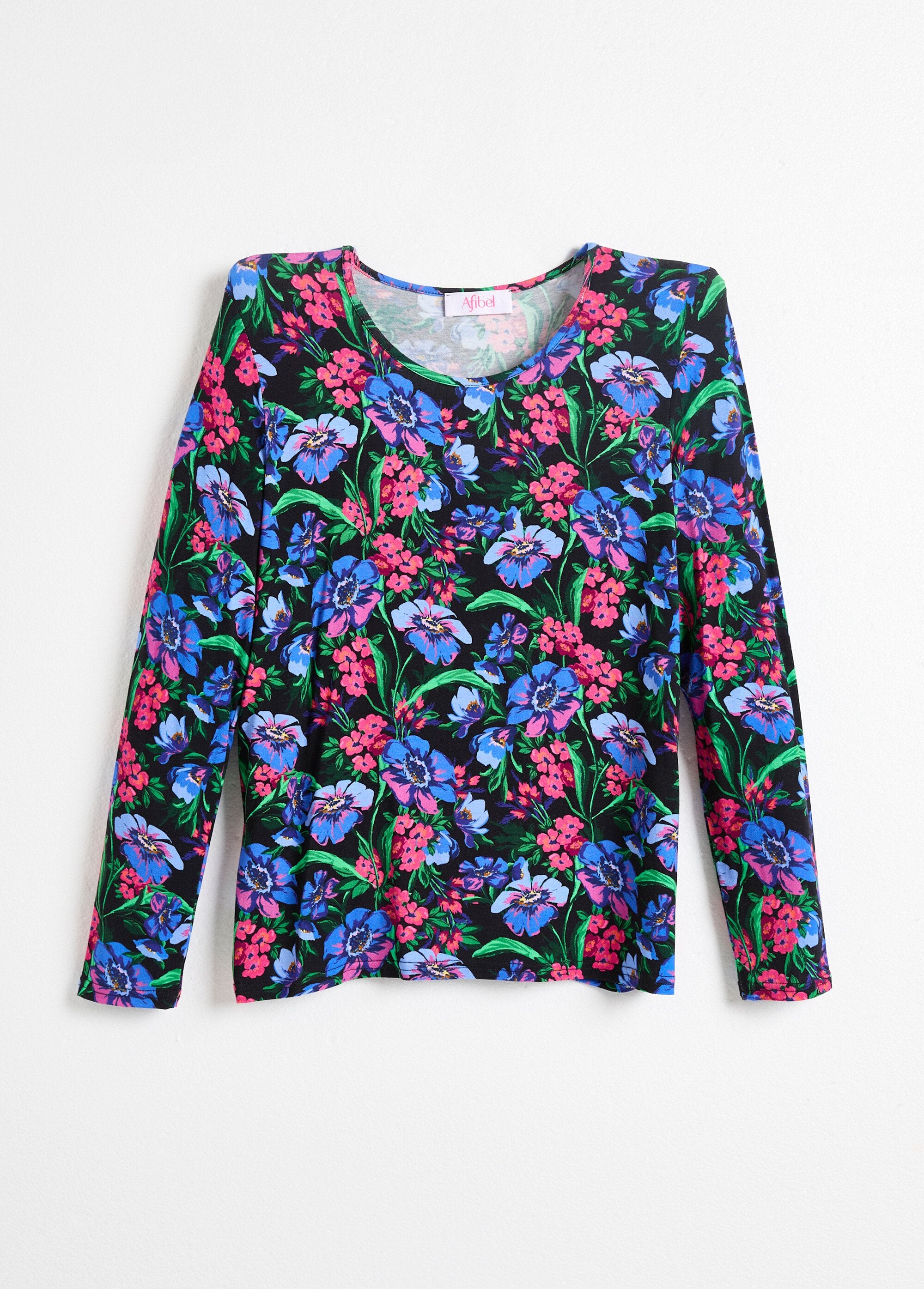 Camiseta_floral_de_manga_larga,_cuello_redondo_y_corte_recto_fucsia_y_azul_AP1_slim
