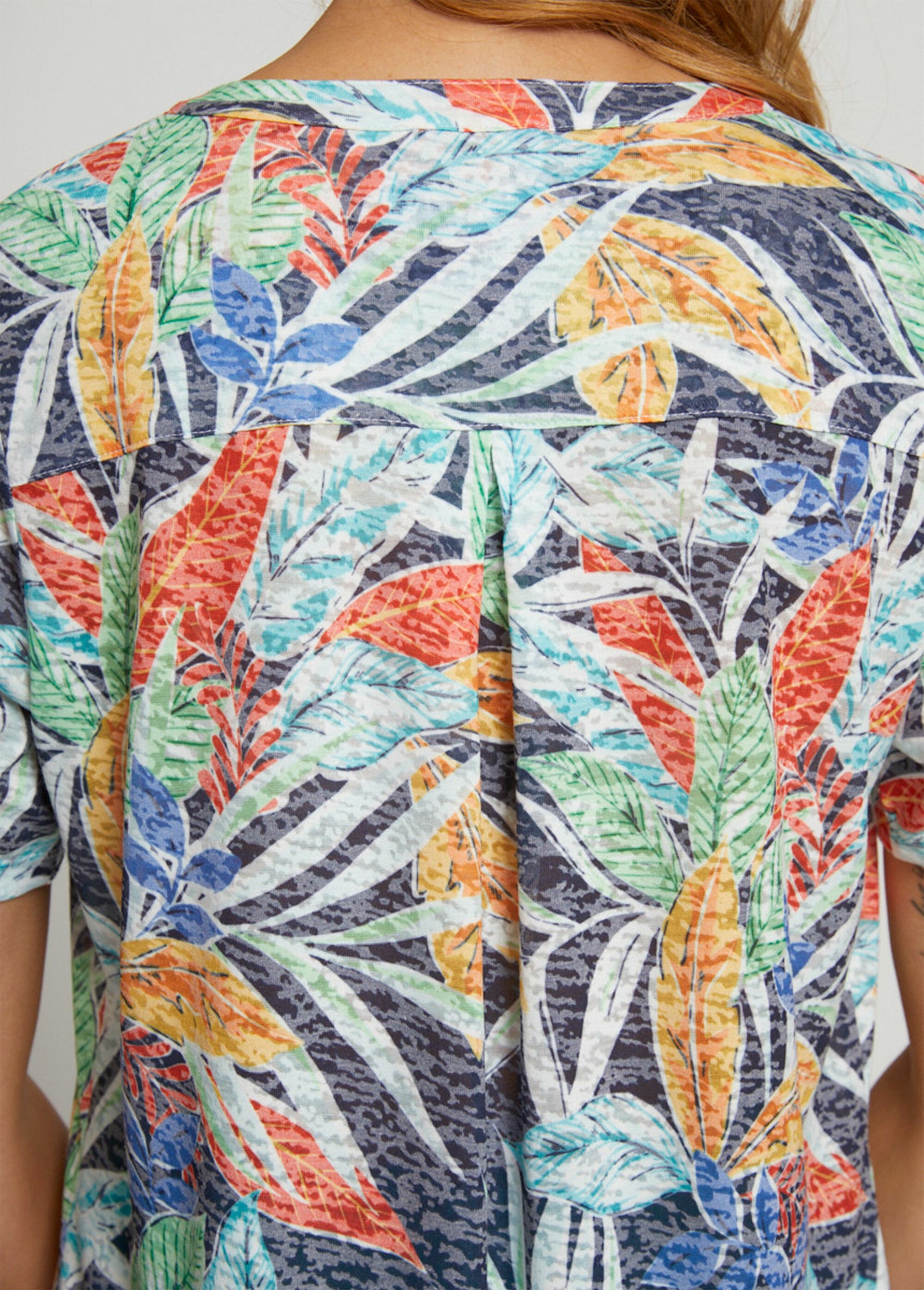 Camiseta_holgada_larga_de_punto_devoré_Azul_marino_y_terracota_DE3_slim