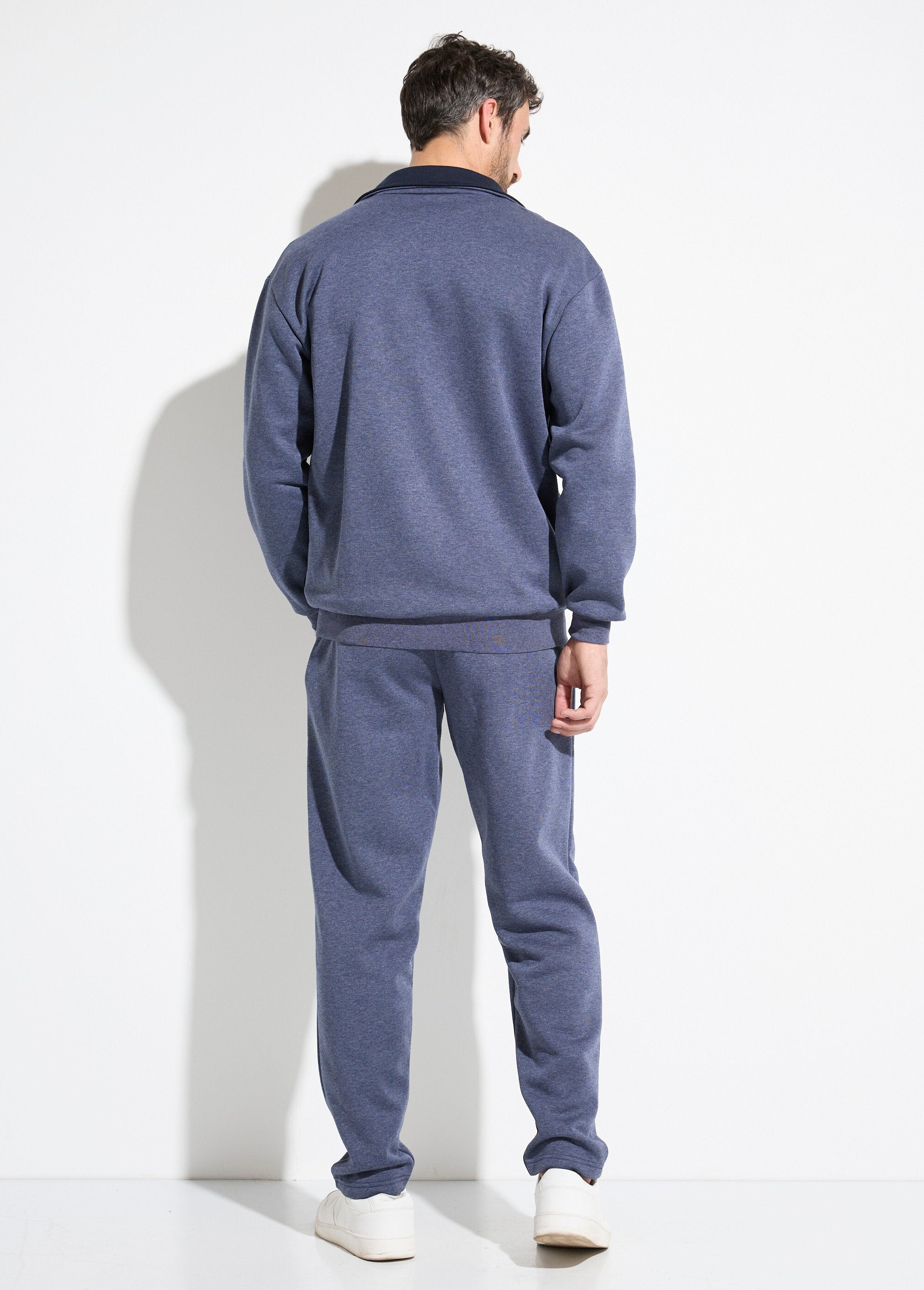 Chaqueta_de_estar_por_casa_de_polar_de_algodón_bicolor_con_cremallera_Gris_y_azul_marino_DO1_slim