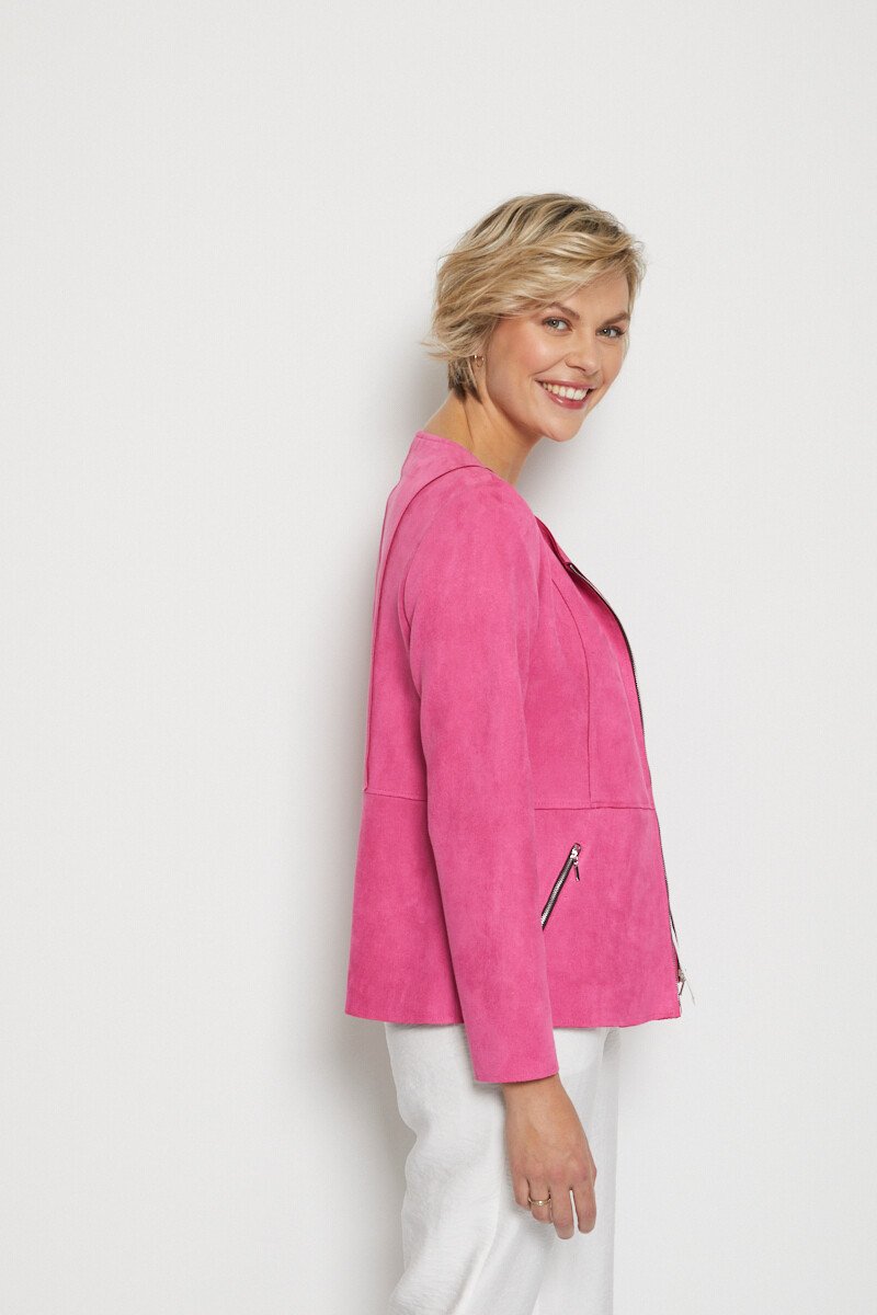 Veste_zippée_sans_col_tissu_suédé_Fuchsia_DR1_slim